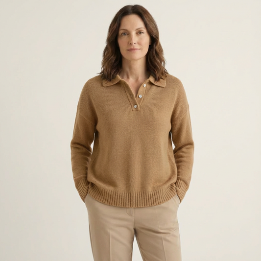 Soft Knit Polo Sweater