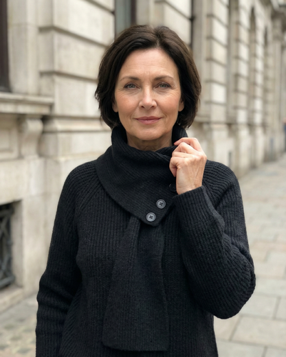 Cosy Scarf-Neck Sweater