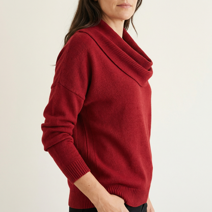 Soft Cowl Neck Sweater