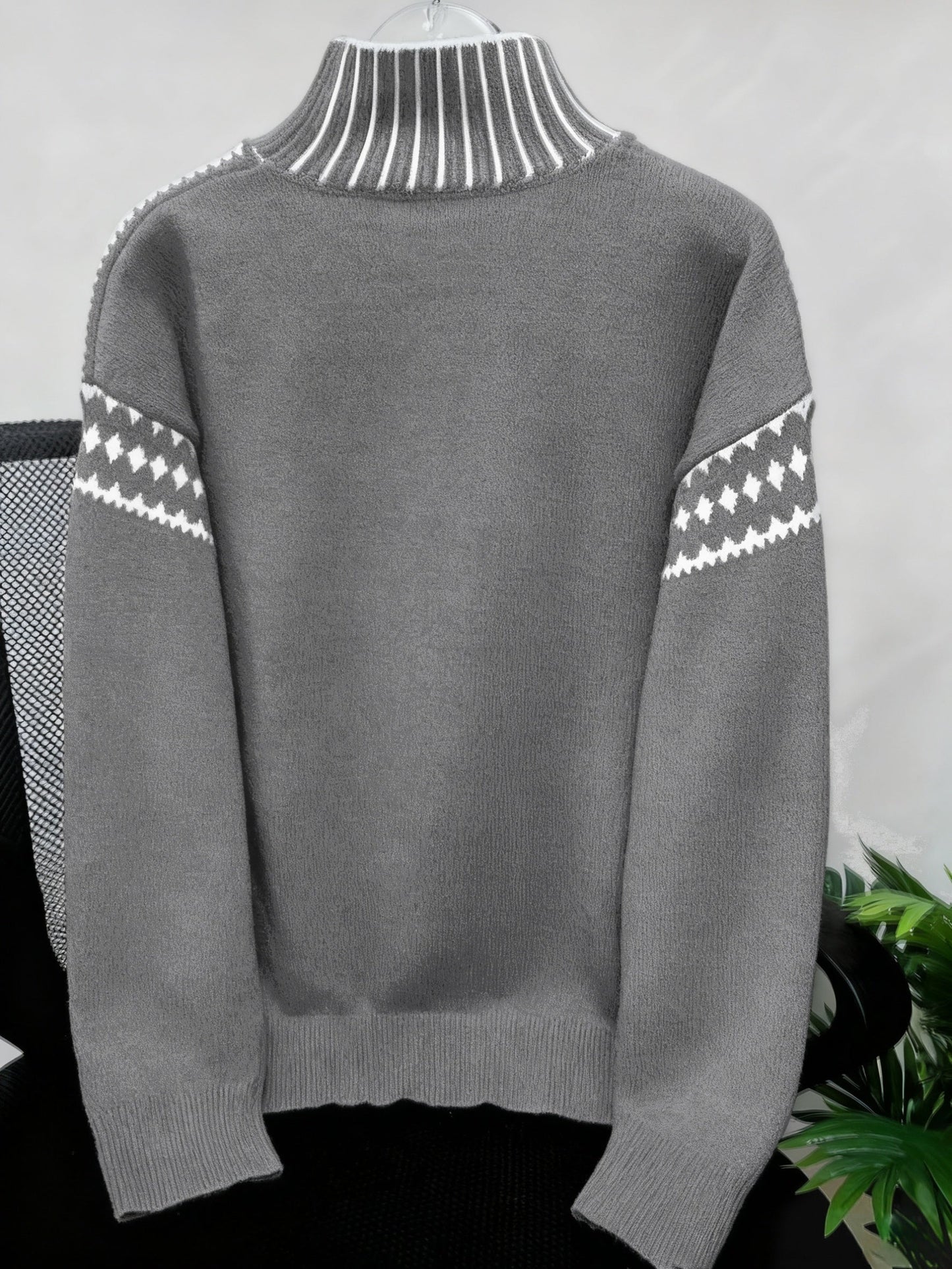 Women's Elegant High Neck Sweater
