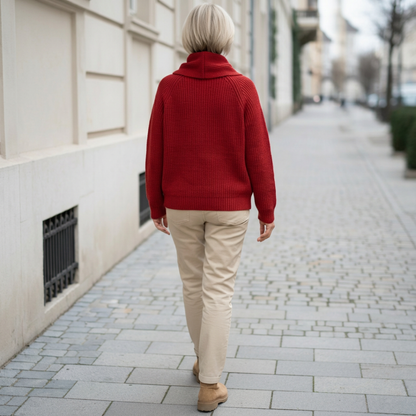 Cosy Scarf-Neck Sweater