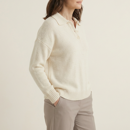 Soft Knit Polo Sweater