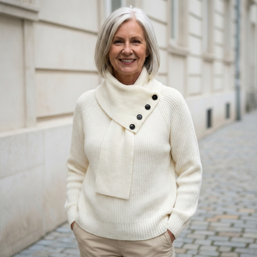 Cosy Scarf-Neck Sweater