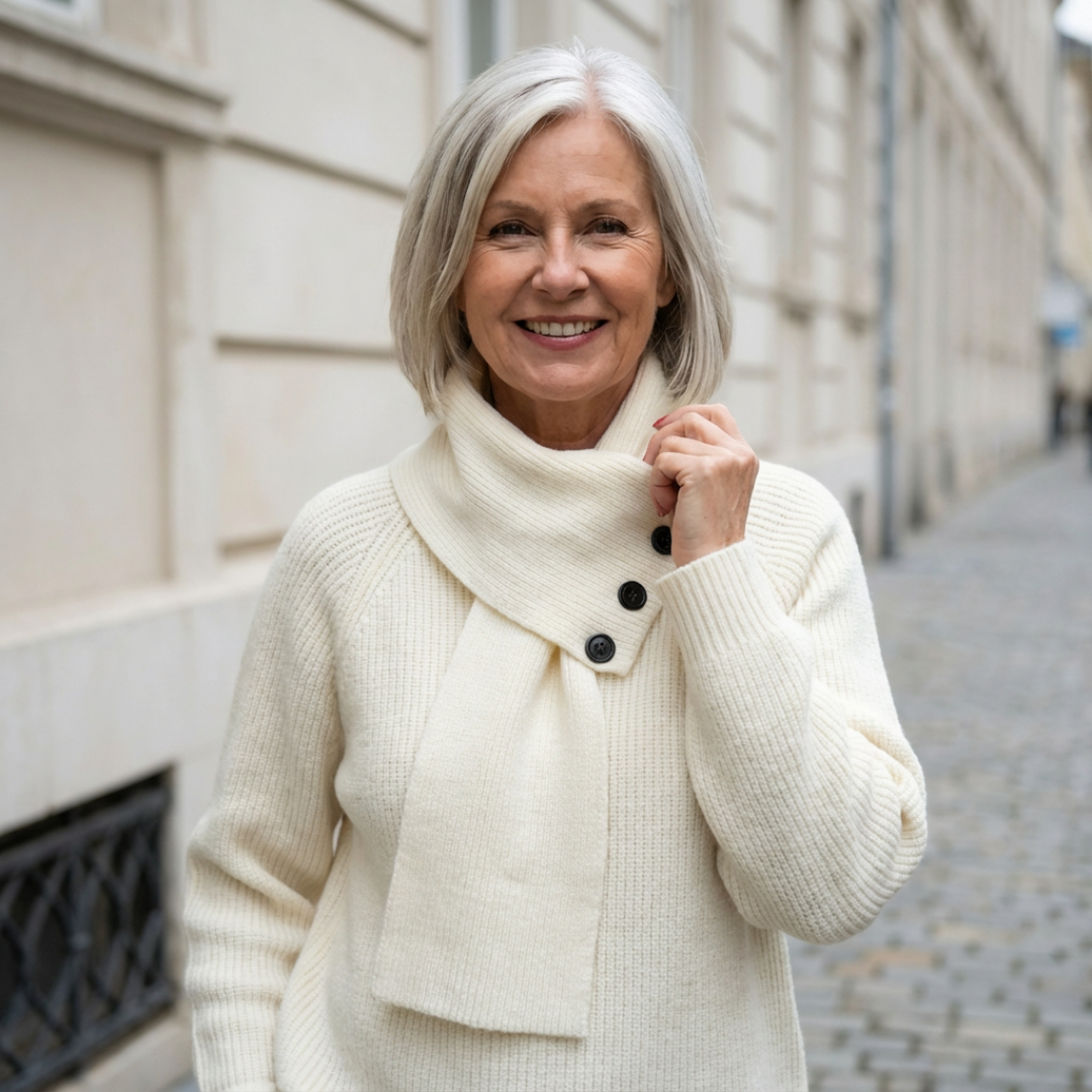 Cosy Scarf-Neck Sweater