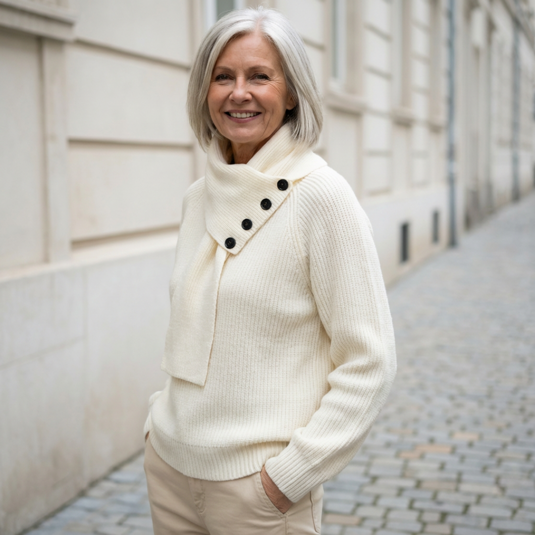 Cosy Scarf-Neck Sweater