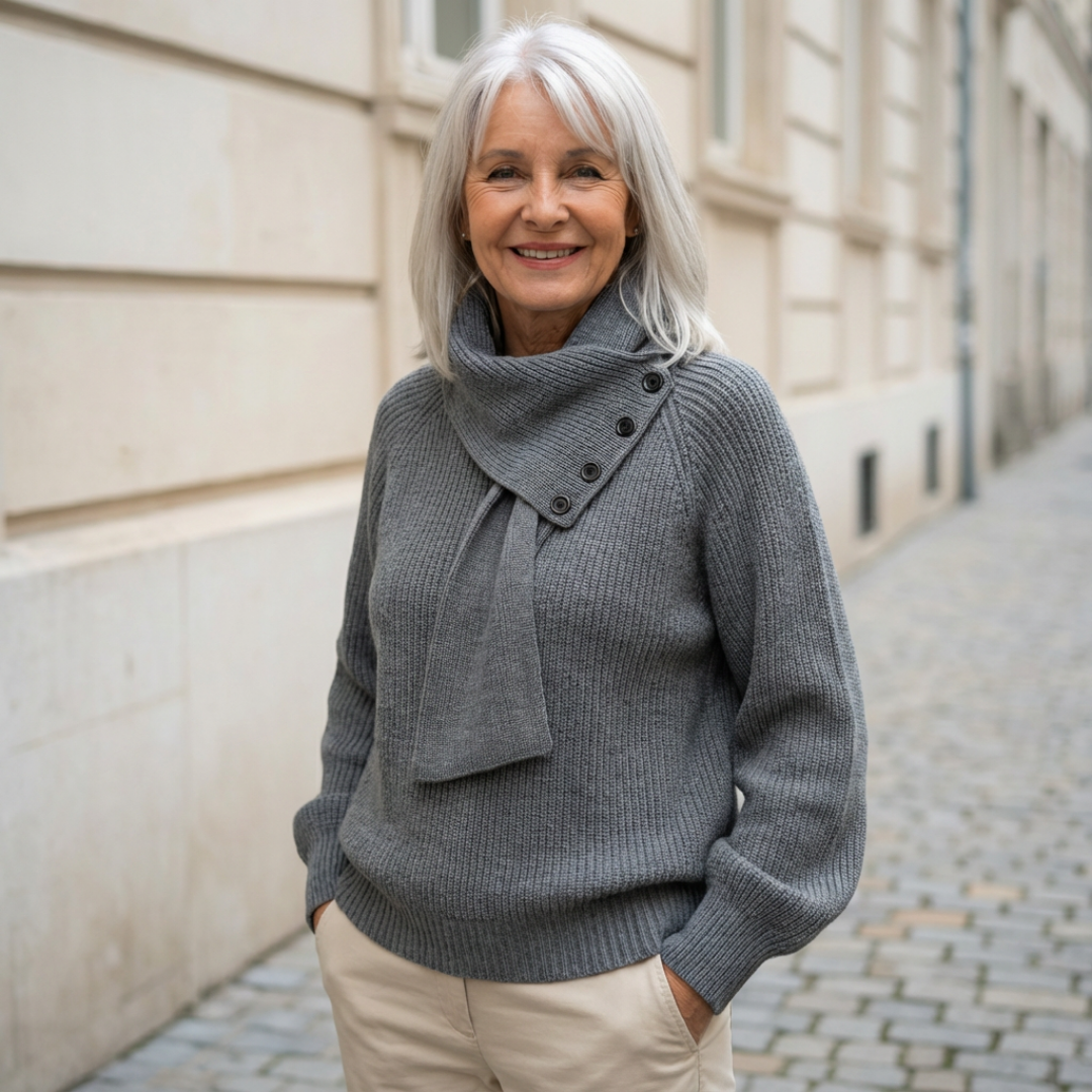 Cosy Scarf-Neck Sweater