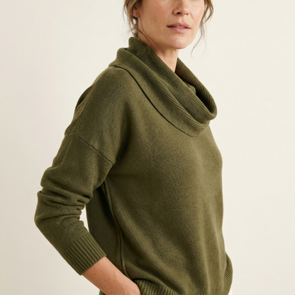 Soft Cowl Neck Sweater