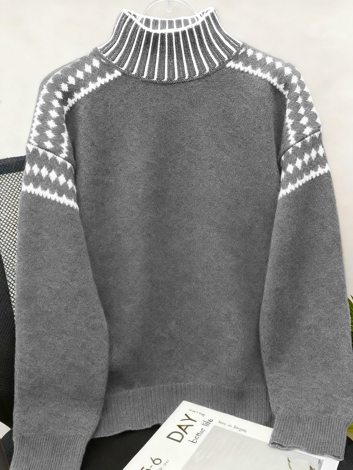 Women's Elegant High Neck Sweater