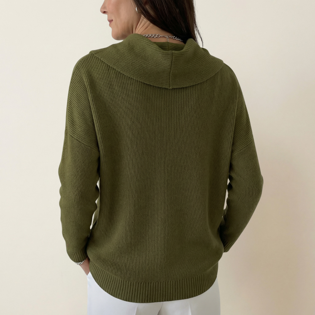 Soft Cowl Neck Sweater