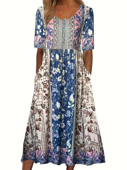 Maya | Bohemian Printed Dress