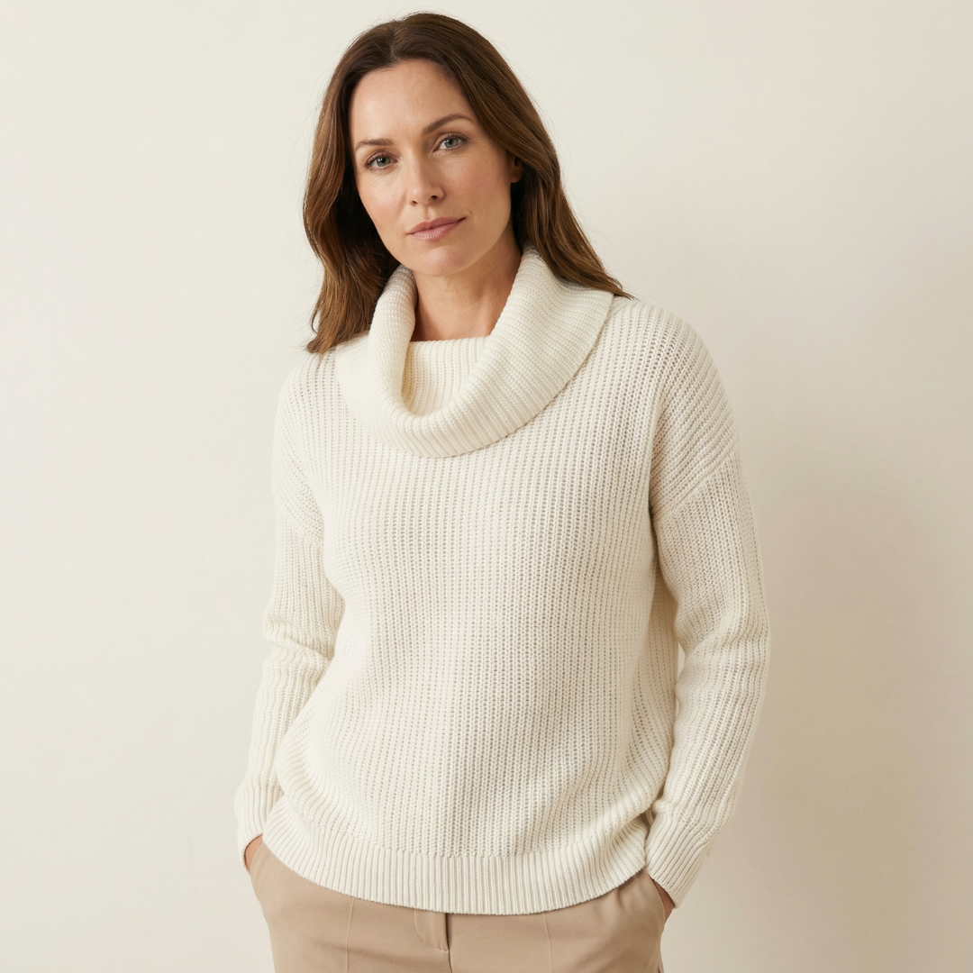 Soft Cowl Neck Sweater
