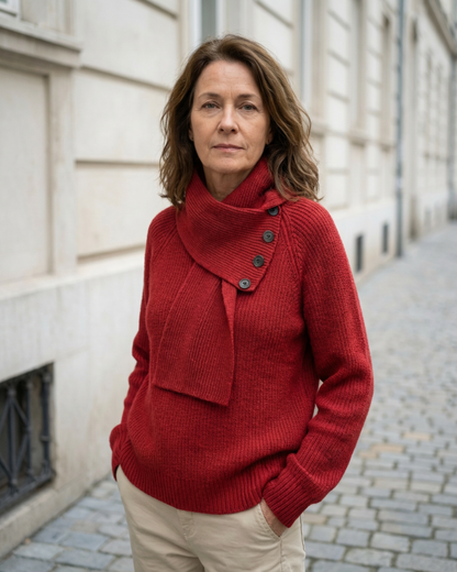 Cosy Scarf-Neck Sweater