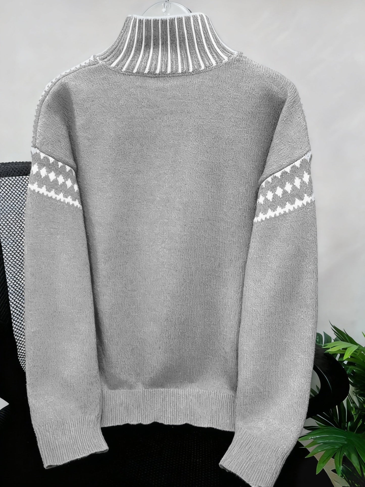 Women's Elegant High Neck Sweater
