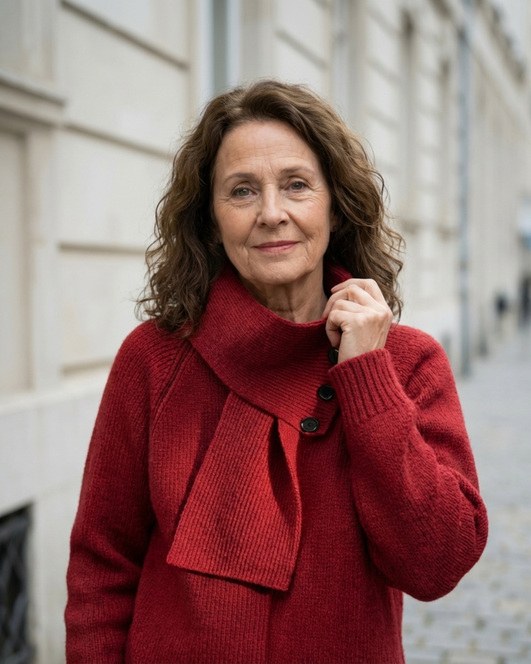 Cosy Scarf-Neck Sweater