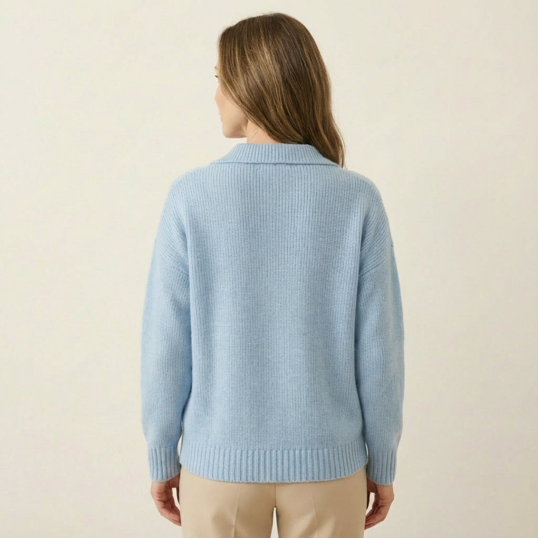 Soft Knit Polo Sweater