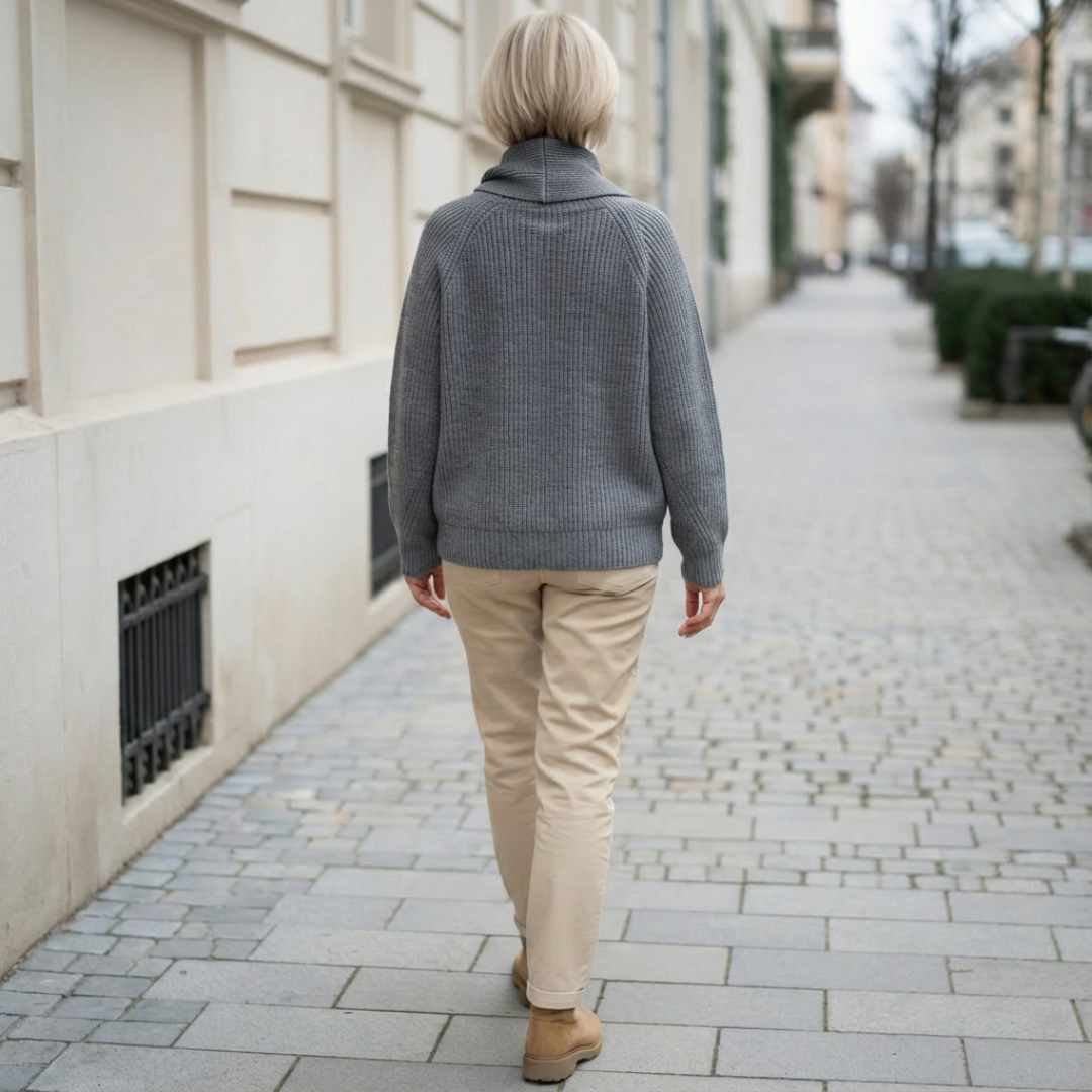 Cosy Scarf-Neck Sweater