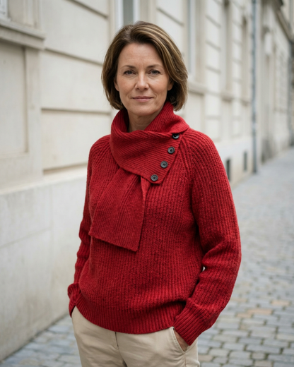 Cosy Scarf-Neck Sweater