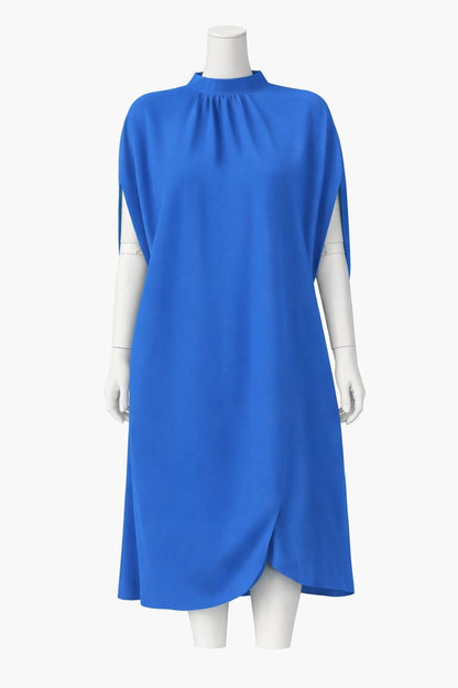 Claudia | Minimalist High-Neck Shift Dress