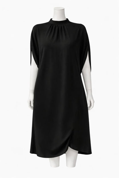 Claudia | Minimalist High-Neck Shift Dress