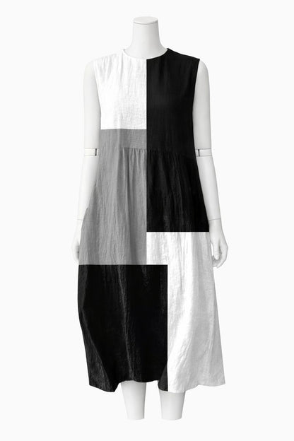 Robin | Bohemian Patchwork Sleeveless Beach Dress