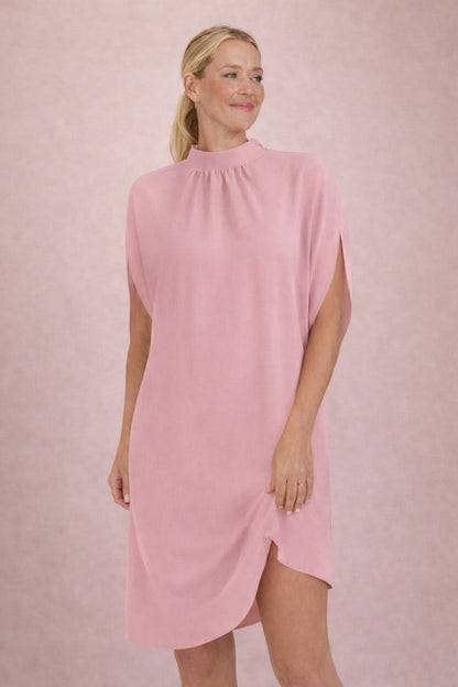Claudia | Minimalist High-Neck Shift Dress