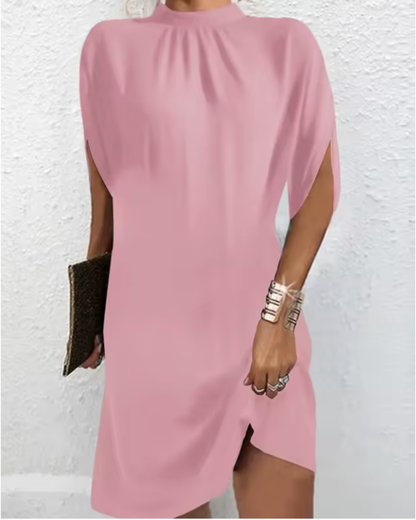 Claudia | Minimalist High-Neck Shift Dress