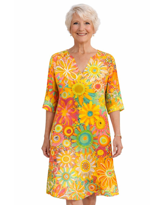 Hailey | Floral V-Neck Dress