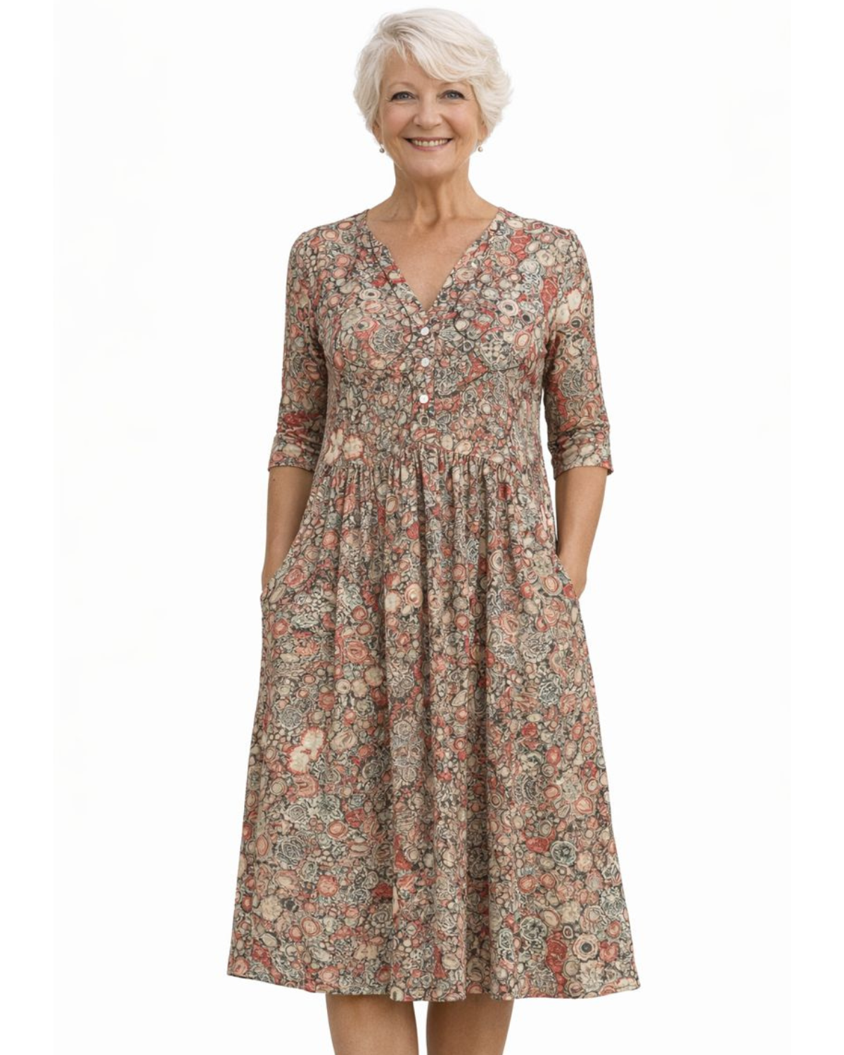 Harlow | Elegant Dress with V-Neck