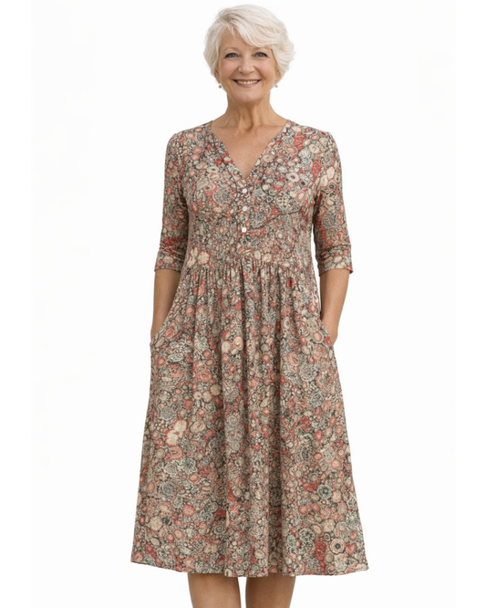 Harlow | Elegant Dress with V-Neck