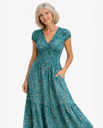 Sienna | Bohemian Floral Maxi Dress