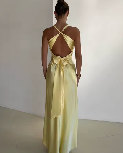 Destiny | Elegant Backless Bow Dress