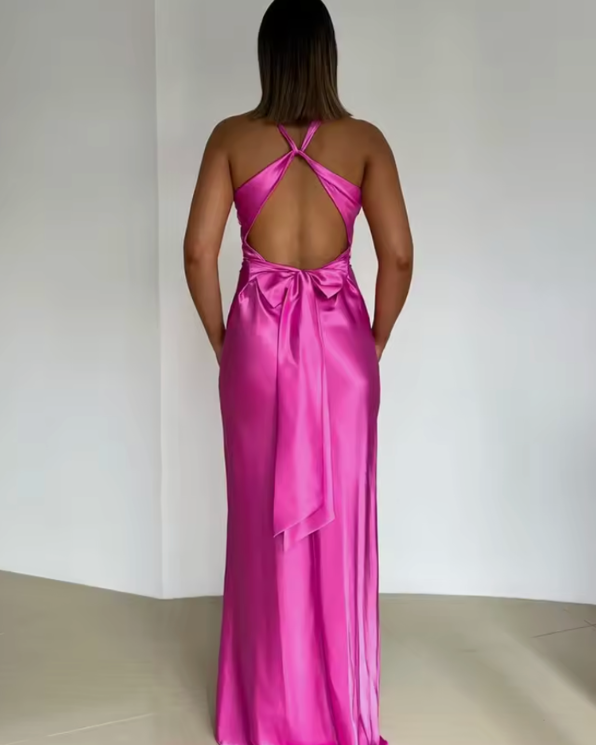 Destiny | Elegant Backless Bow Dress