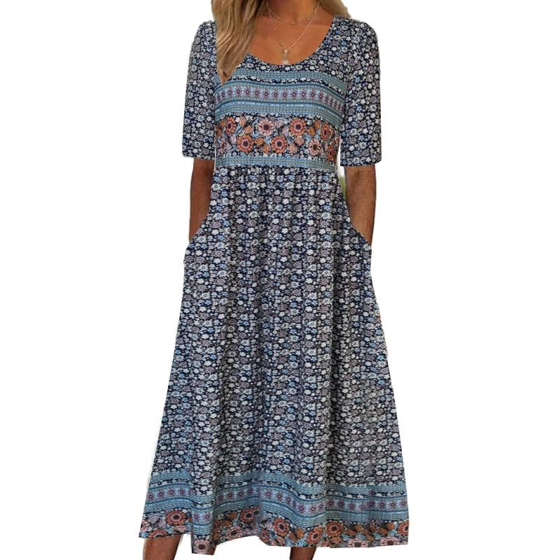 Maya | Bohemian Printed Dress