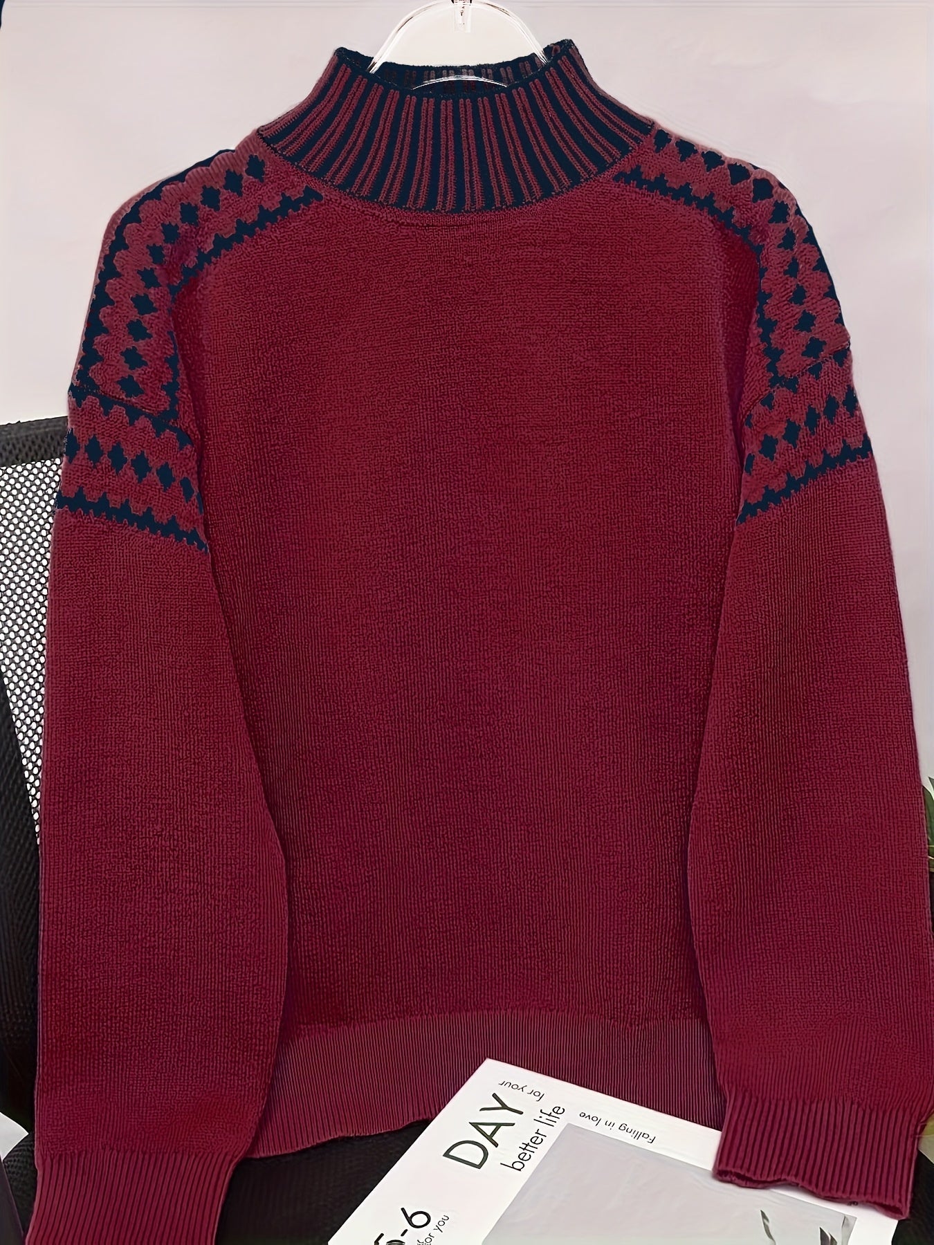 Women's Elegant High Neck Sweater