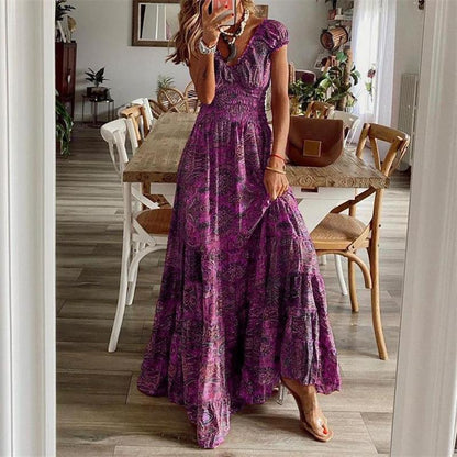 Sienna | Bohemian Floral Maxi Dress
